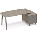 Стол на опорной тумбе малой (тип 2)