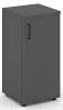 Офисный шкаф низкий узкий левый / правый (1 низкий фасад, задняя стенка ЛДСП)